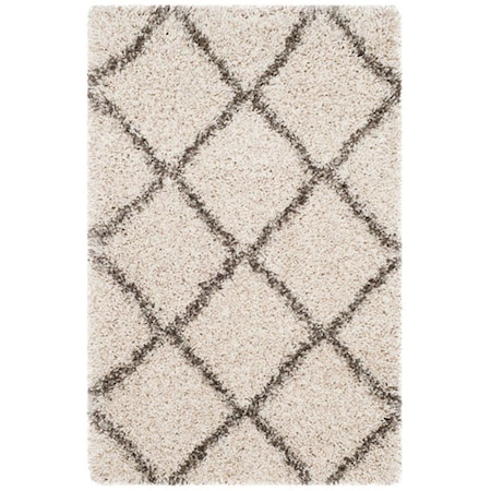 Safavieh Hudson Shag Accent Area Rug, Ivory and Grey - 2 x 3 ft. SGH281A-2